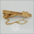 Custom Gold Plated Tie Clip with Badge (GZHY-LDJ-006)